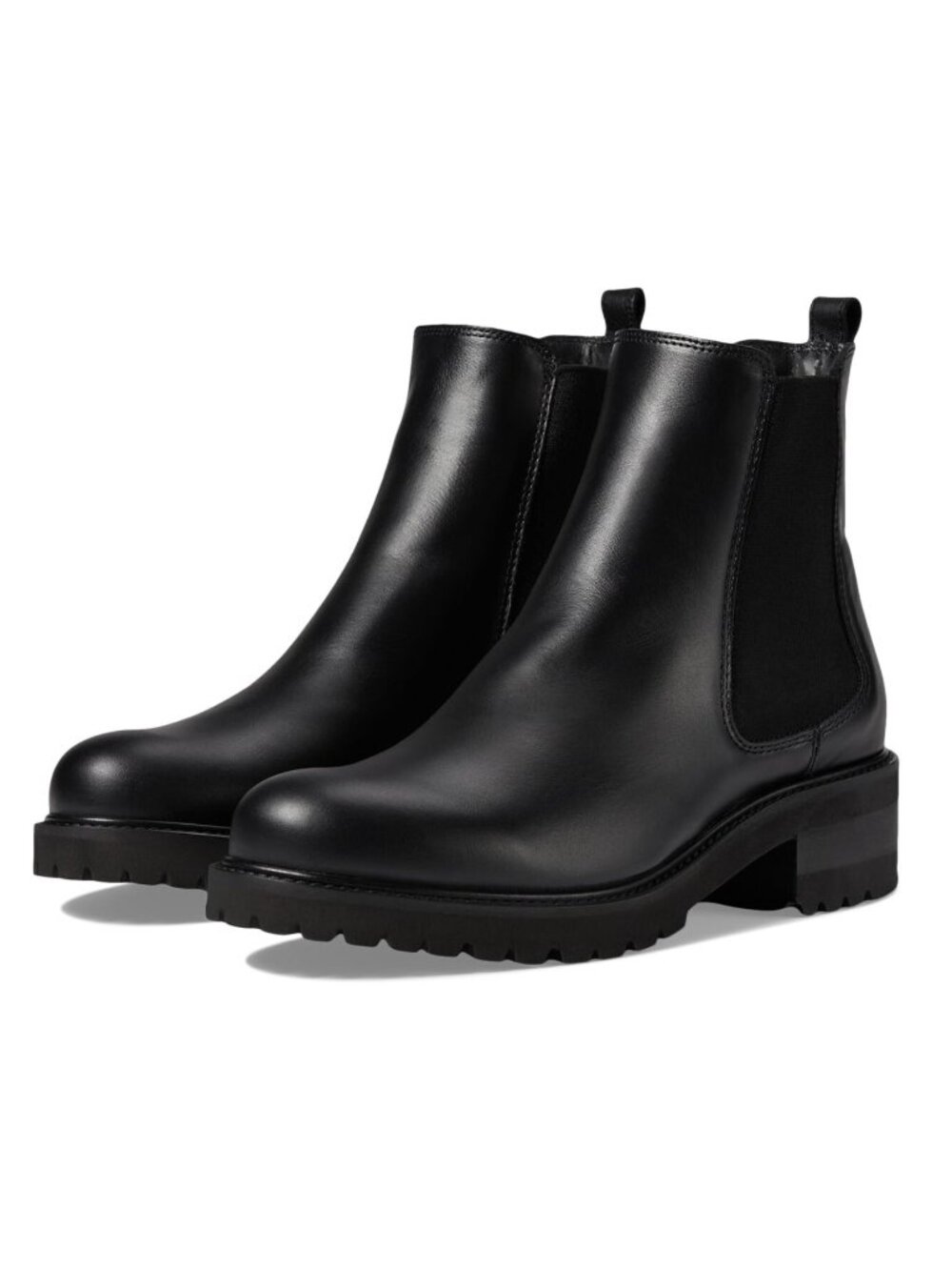New! LA CANADIENNE Conner Leather Chelsea Bootie Black Size 6.5 M DD551